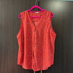 Maurice’s Red dot flowy Tank 2X